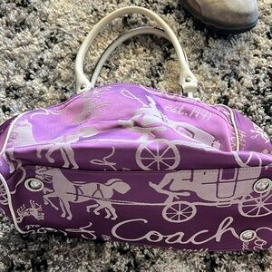 Purple Coach purse
